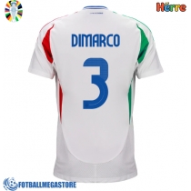 Fotballdrakt Herre Italia Federico Dimarco #3 Bortedrakt EM 2024 Kortermet